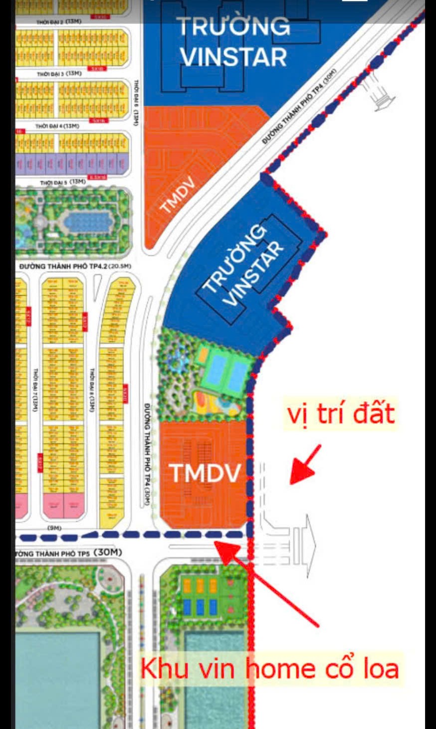 Bán Đất giáp Dự Án Vinhome Cổ Loa, Đông Anh, 100m2, mặt tiền 8m, plo ôtô, giá 190tr m2 - Ảnh chính