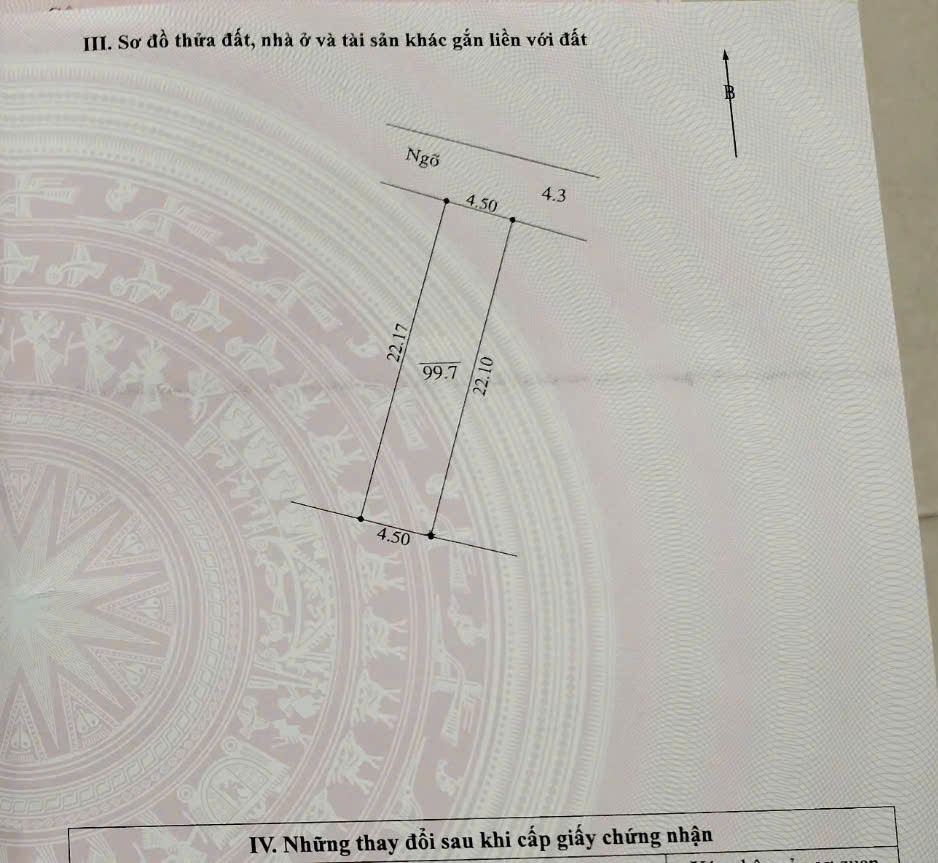 cc gửi bán 99,7m dất full đông nam CM- HN  đường ô tô giá nhỉnh tỷ - Ảnh chính