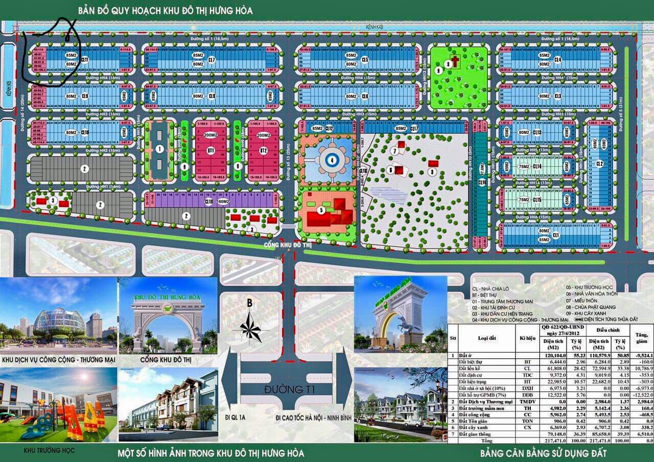 Chính chủ cần bán Nhanh 2 Lô Đất CL 11 - 45,46 Đô Thị Hưng Hòa - Thanh Liêm - Hà Nam. - Ảnh chính