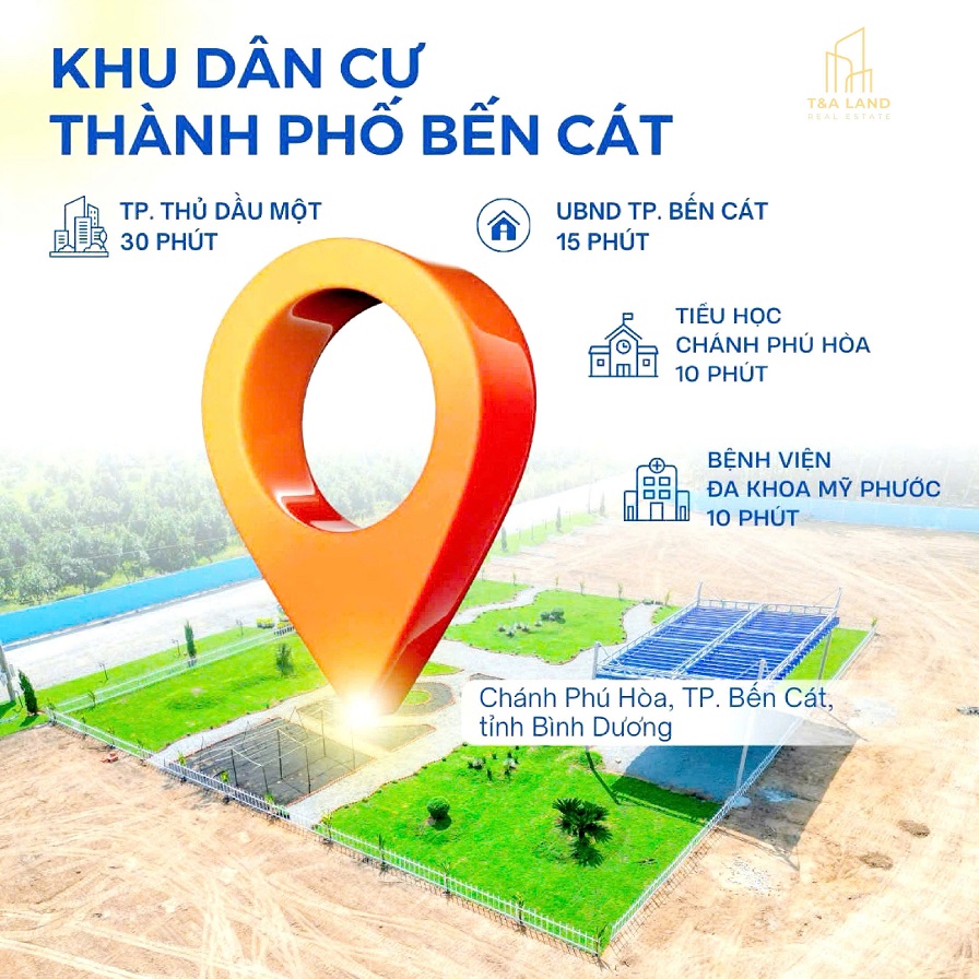 Đầu Tư Siêu Lời – Đất Nền Nhà Phố Tại Chánh Phú Hoà, TP. Bến Cát, Bình Dương. - Ảnh chính