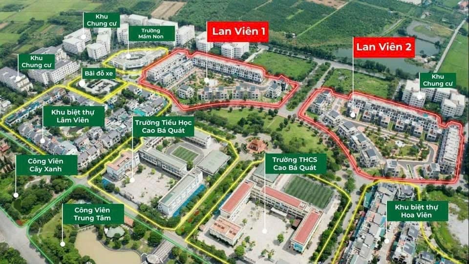 Bán biệt thự liền kề 132m2, 4 tầng Lan Viên KĐT Đặng Xá, Gia Lâm, Hà Nội. Giá 17.6 tỷ, view thoáng. - Ảnh chính