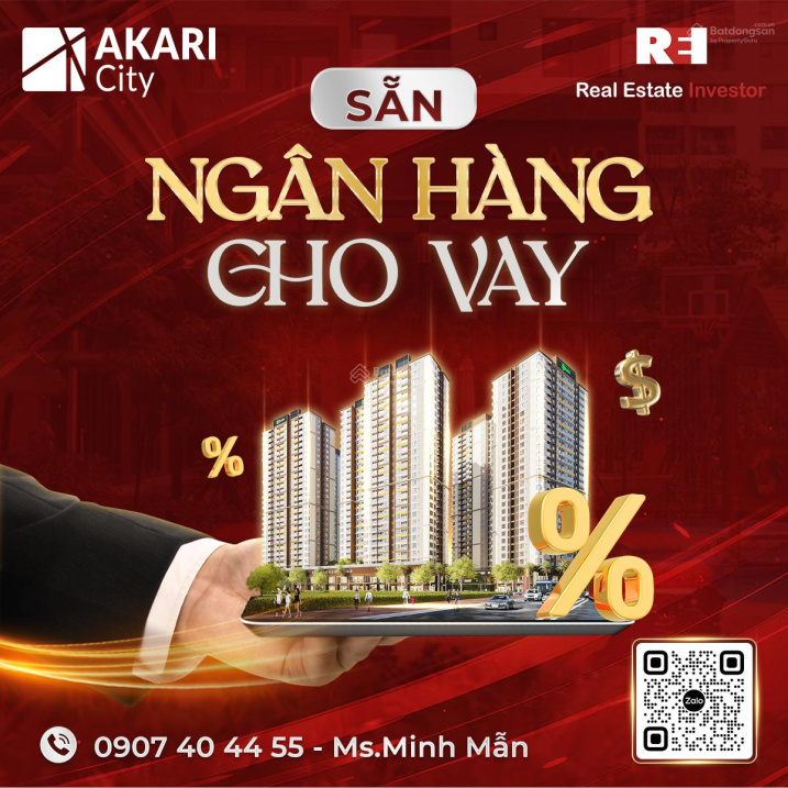 Bán gấp căn hộ Akari City, Nam Long Nhật Bản, Võ Văn Kiệt Bình Tân, sẵn sổ hồng, ngân hàng cho vay - Ảnh 1