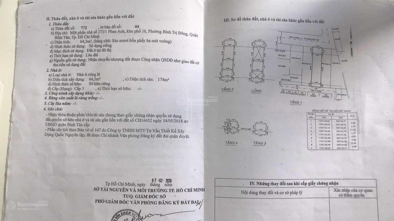 Bán nhà 3 lầu và kho sản xuất đường Phan Anh 321m2 giá 22,5 tỷ đã tách ra 5 sổ - Ảnh chính