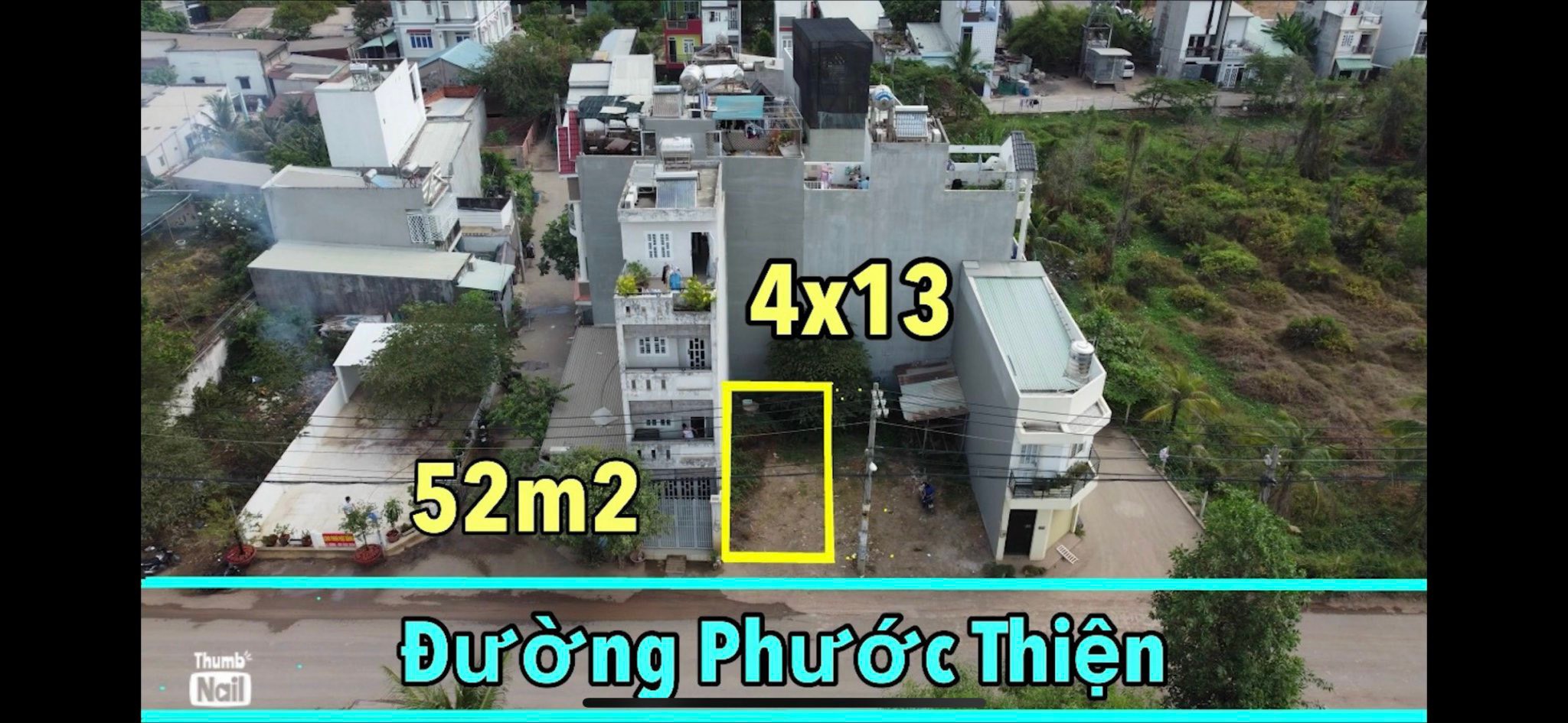 Lô đất mặt tiền đường phước thiện DT 52m đối diện vinhome - Ảnh 1