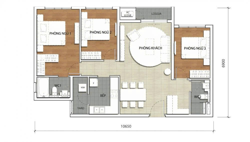 Cho thuê Căn hộ The Krista, 102m², 3 PN, 2WC - TP. Thủ Đức (Q2, HCM) - Ảnh 3