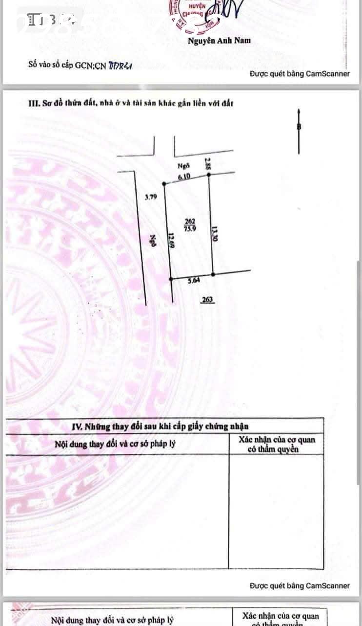 Bán lô góc 76m2 xã Đại Yên, Chúc Sơn, Chương Mỹ, ô tô 16 chỗ ra vào - Ảnh 1