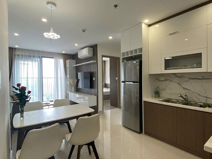 Cho Thuê Căn Hộ Chung Cư 1N+ view vinuni, Full Nội Thất, Thiết Kế Hiện Đại Tại  Vinhomes Ocean - Ảnh chính