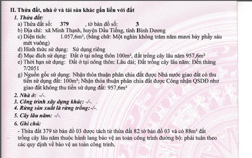 Cần bán nhanh 3 lô đất liền kề nằm trên đường DH707 xã Minh Thạnh, huyện Dầu Tiếng, tỉnh Bình Dương - Ảnh 2