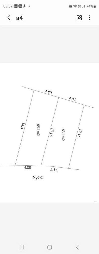 Bán đất 65m2 x mặt tiền 4,8m - Đường 2 ô tô tránh Ngõ Thịnh Hào 1 - Tôn Đức Thắng - Tin Thật 100% - Ảnh chính