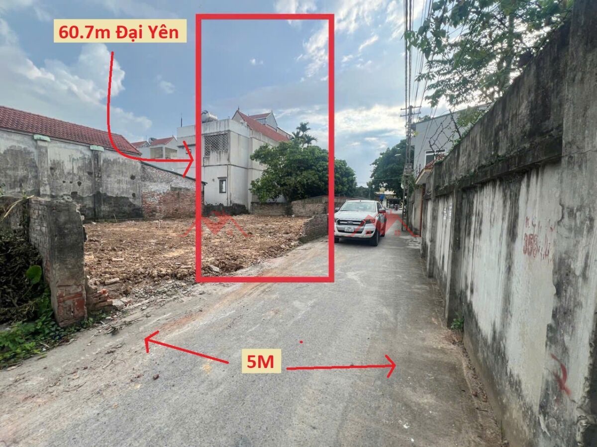 SIÊU PHẨM GIÁ 3,2 TỶ ĐẤT TẠI ĐẠI YÊN-CHƯƠNG MỸ D/T:60,7M - Ảnh chính