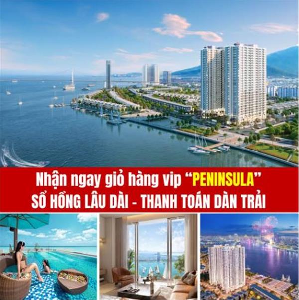 CĂN HỘ PENINSULA VIEW SÔNG HÀN ĐÀ NẴNG - SỔ HỒNG LÂU DÀI - GIÁ CHỈ 53,5 TRIỆU/M2 - Ảnh chính