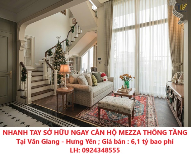 NHANH TAY SỞ HỮU NGAY CĂN HỘ MEZZA THÔNG TẦNG Tại Văn Giang - Hưng Yên - Ảnh chính