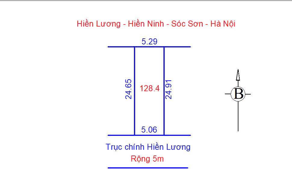 Bán đất tại Hiền Lương-Xã Hiền Ninh, Sóc Sơn, Hà Nội, giá cực chất 16 triệu , 128m2 - Ảnh chính