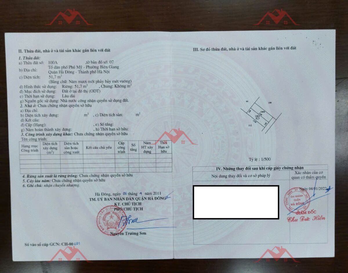 SIÊU PHẨM GIÁ 1,930 TỶ ĐẤTTẠI BIÊN GIANG-QUẬN HÀ ĐÔNG D/T:51,7M - Ảnh 1