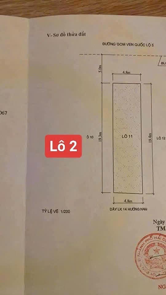 Bán đất mặt đường An Định, ph Quang Trung, TP HD, 272m2, lô góc, đường KD buôn bán - Ảnh 1