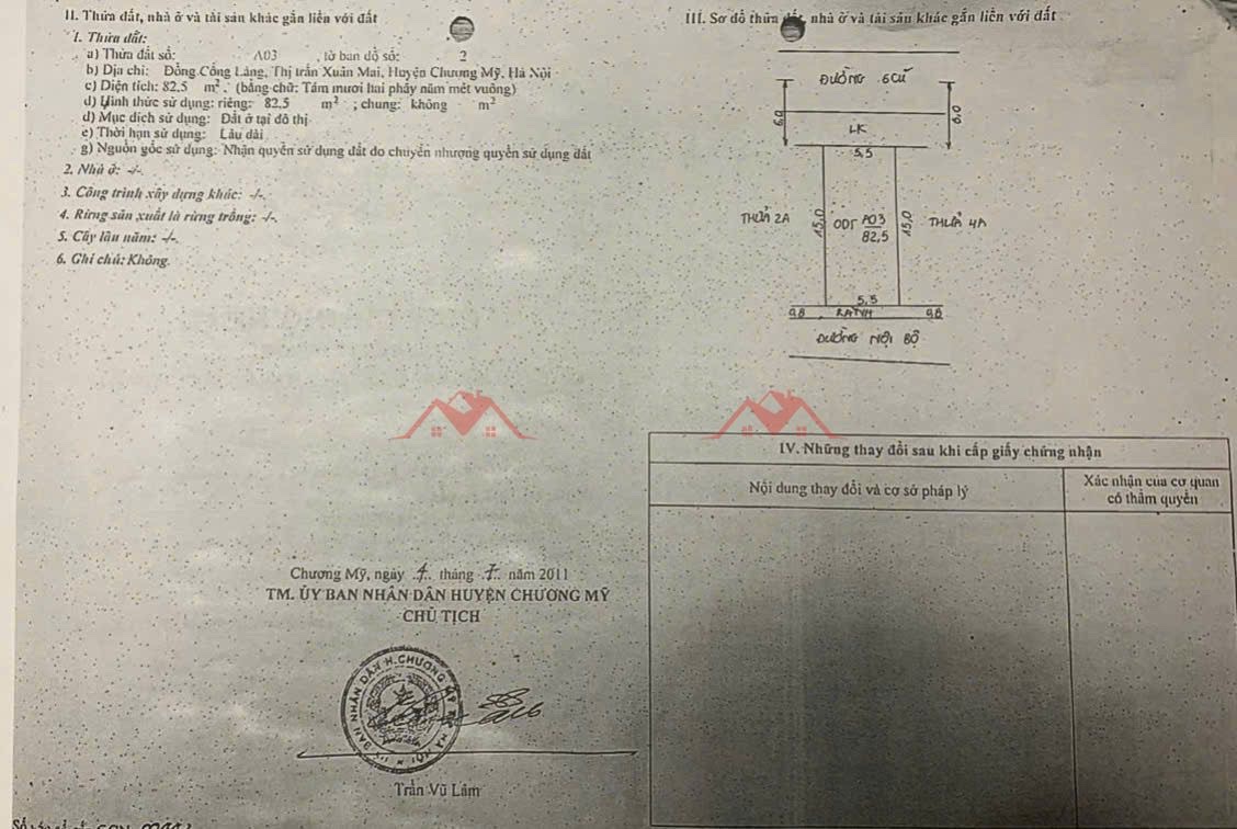 SIÊU PHẨM GIÁ 3,9 TỶ ĐẤTTẠI TT XUÂN MAI-CHƯƠNG MỸ D/T:82,5M - Ảnh 3