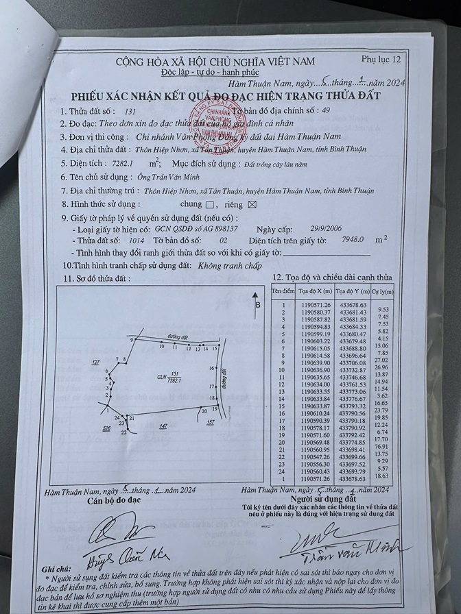 ĐẤT ĐẸP – GIÁ TỐT - CẦN BÁN GẤP Lô Đất Tại Xã Tân Thuận hàm Thuận Nam Bình Thuận - Ảnh 1