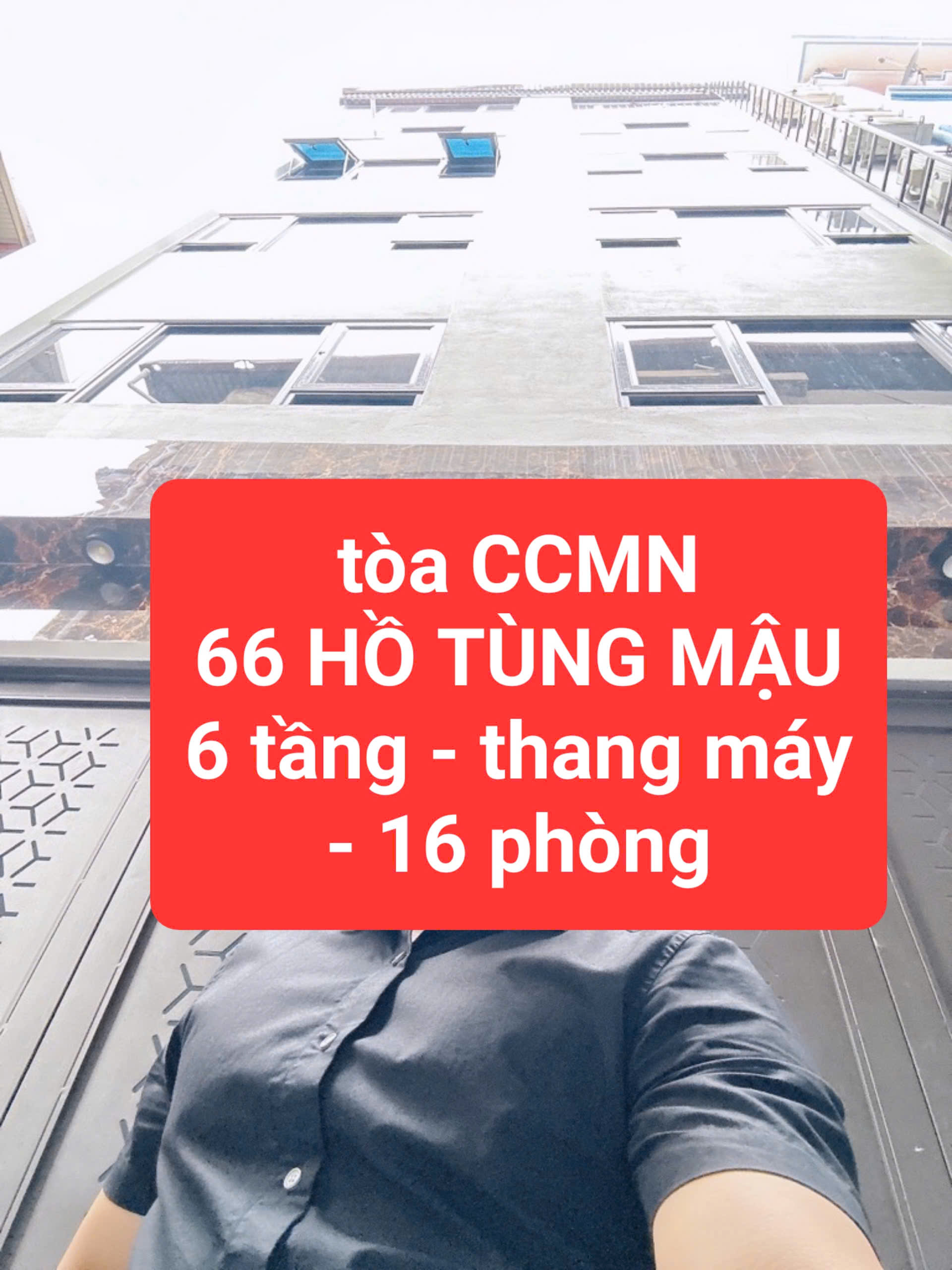 tòa CCMN HỒ TÙNG MẬU - 6 tầng, thang máy - 16 phòng - dòng tiền 75tr/tháng - Ảnh chính