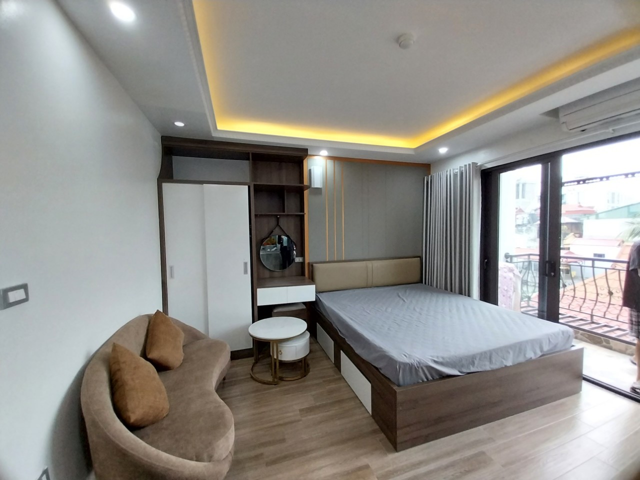 Cho thuê Căn hộ dịch vụ Studio siêu đẹp Full đồ tại Ngõ 193 Trích Sài, Tây Hồ. Chỉ 6.5tr - Ảnh 1