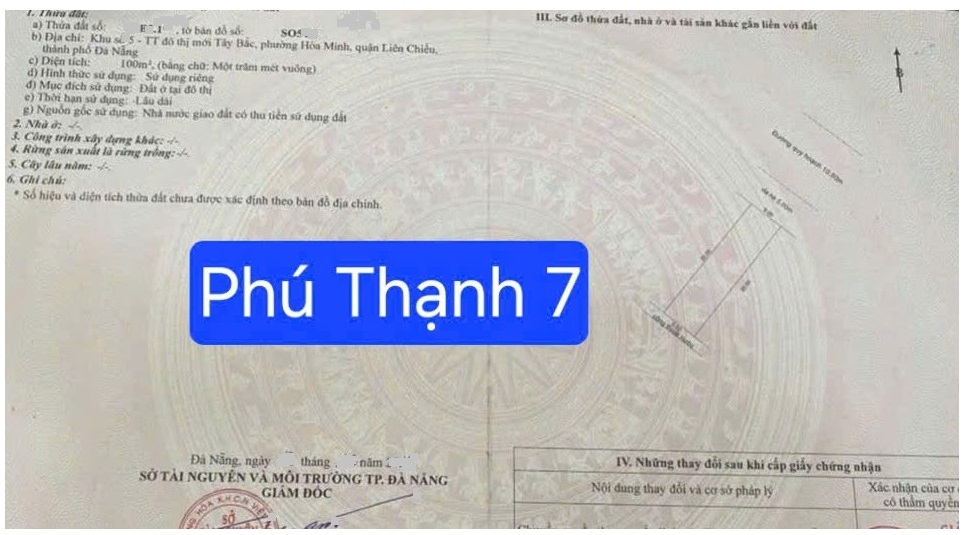 🔴💥Bán đất đường Phú Thạnh 7 - bên hong Quận Liên Chiểu - Ảnh chính