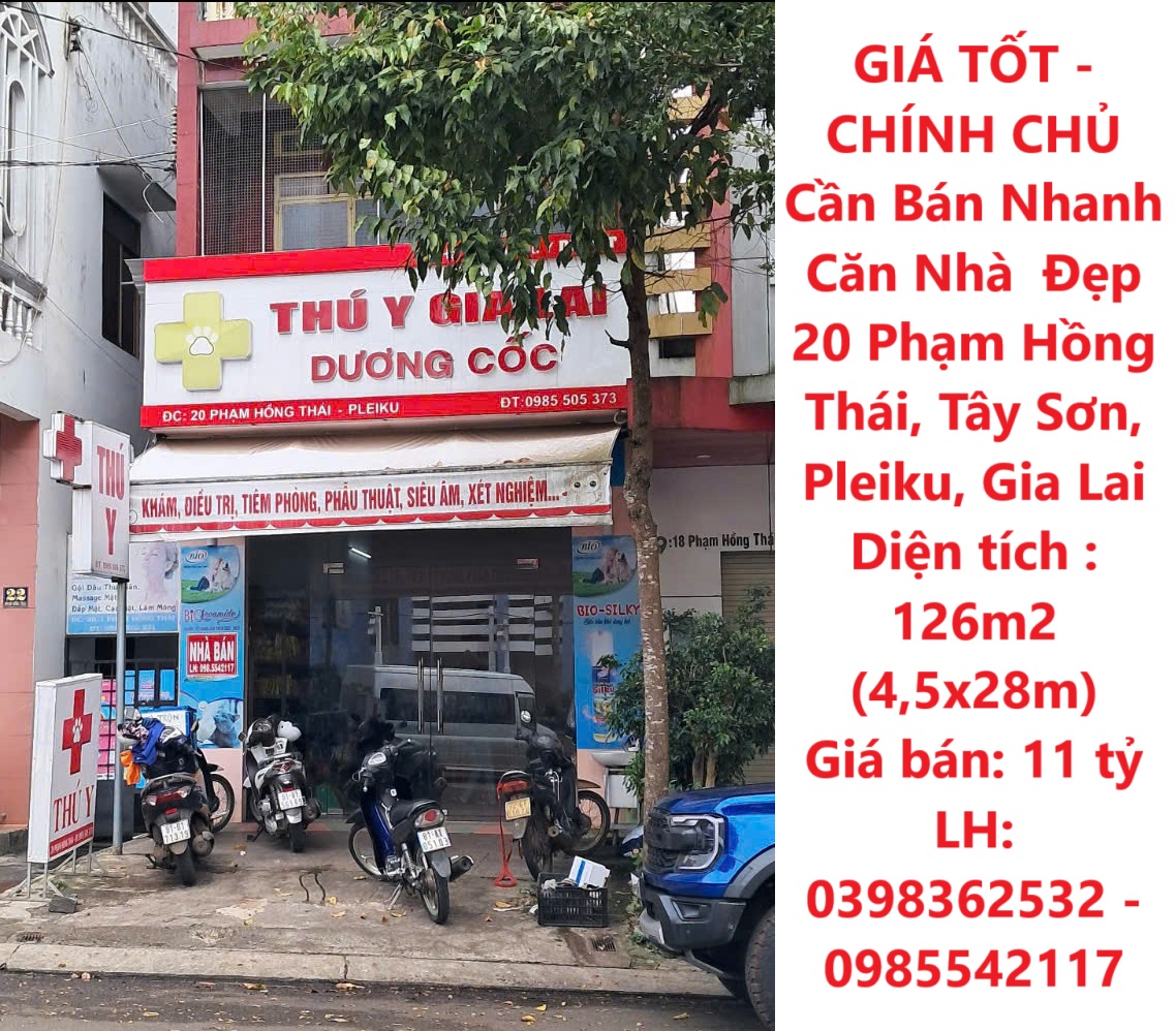 GIÁ TỐT - CHÍNH CHỦ Cần Bán Nhanh Căn Nhà  Đẹp 20 Phạm Hồng Thái, Tây Sơn, Pleiku, Gia Lai - Ảnh chính