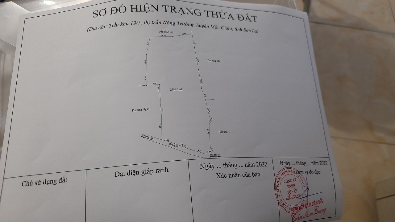 Bán Mảnh Đất Lý Tưởng Tại Trung Tâm TT Nông Trường Mộc Châu, View Thung Lũng, Phù Hợp Kinh Doanh Nôn - Ảnh 1