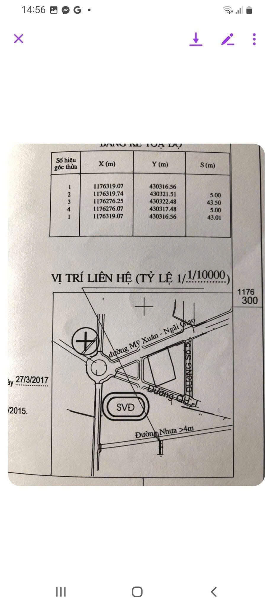 CHÍNH CHỦ CẦN BÁN GẤP LÔ ĐẤT Ở PHƯỜNG HẮC DỊCH - THỊ XÃ PHÚ MỸ - BRVT. - Ảnh 2