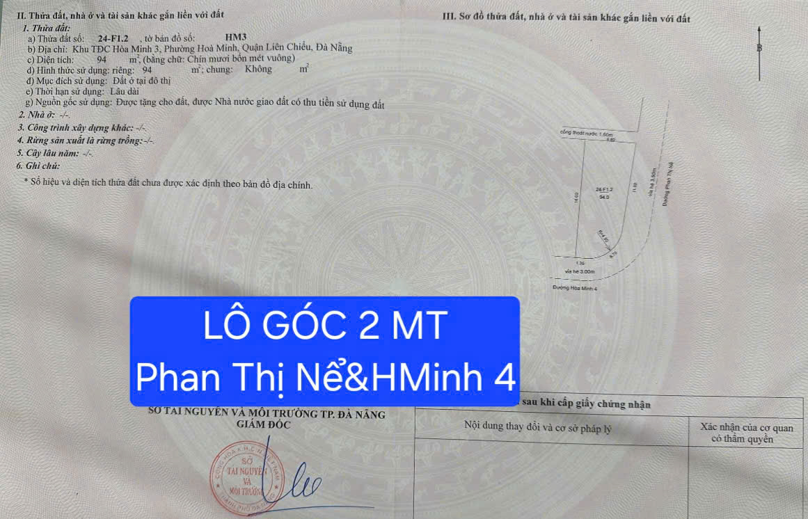 🔴💥Đất lô góc 2 mặt tiền đường Phan Thị Nể & Hòa Minh 4 - cách biển chỉ 70m - Ảnh 2