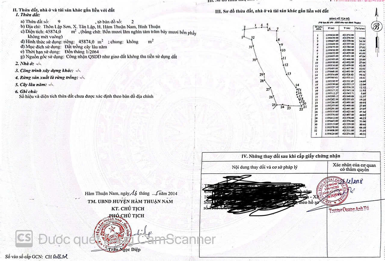 ĐẤT TRỒNG CÂY LÂU NĂM TẠI BÌNH THUẬN –120 SÀO (12 HECTA) –3 SỔ HỒNG –17,9TỶ. LH:0976688776 - Ảnh 2