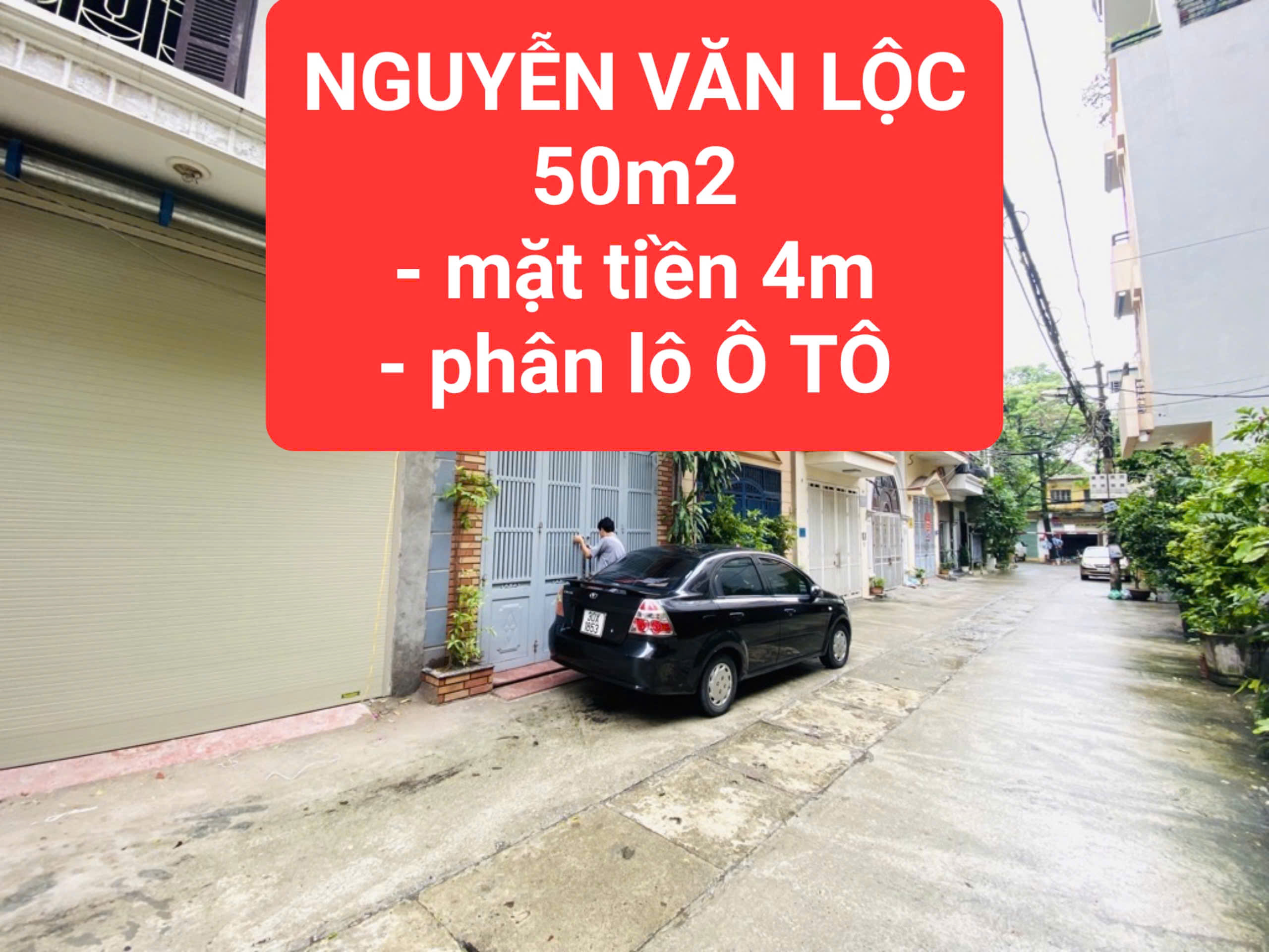 NGUYỄN VĂN LỘC - phân lô Ô TÔ tránh - 50m2, ngang 4m - kinh doanh - 0859990768 - Ảnh chính