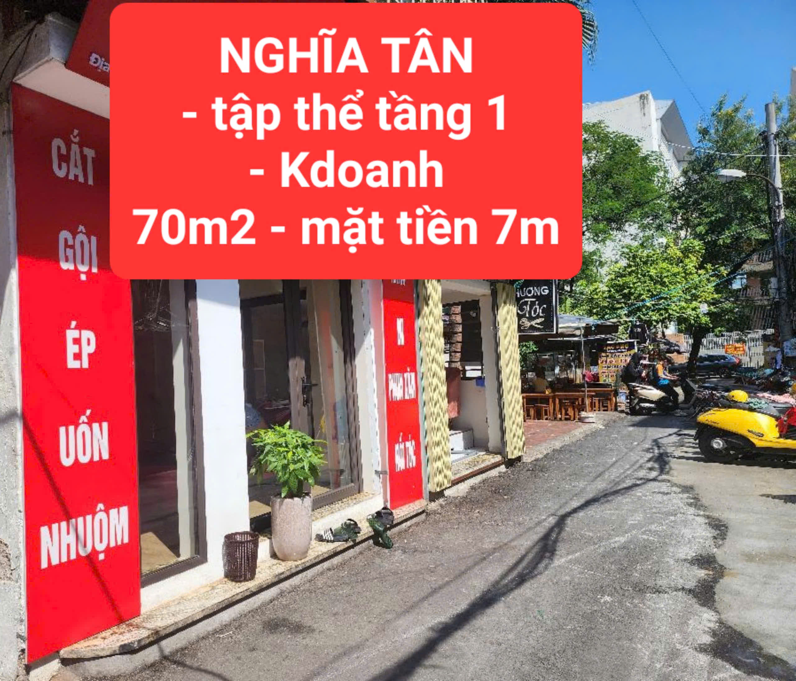 tập thể tầng 1 - NGHĨA TÂN - kinh doanh - 70m2, mặt tiền 7m - 0859990768 - Ảnh chính