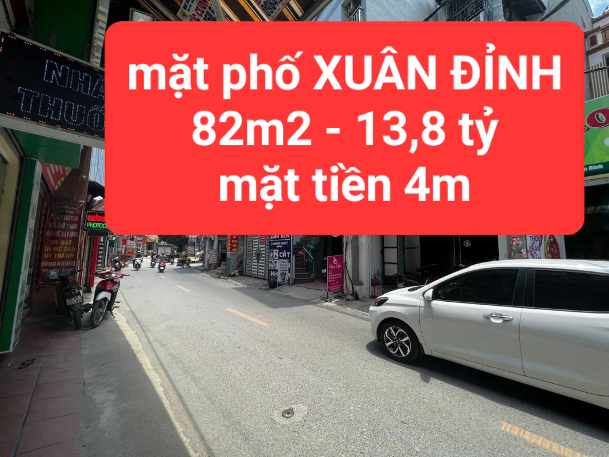 mặt phố XUÂN ĐỈNH - 82m2 giá 13,8 tỷ - mặt tiền 4m - Kinh doanh sầm uất - 0859990768 - Ảnh chính