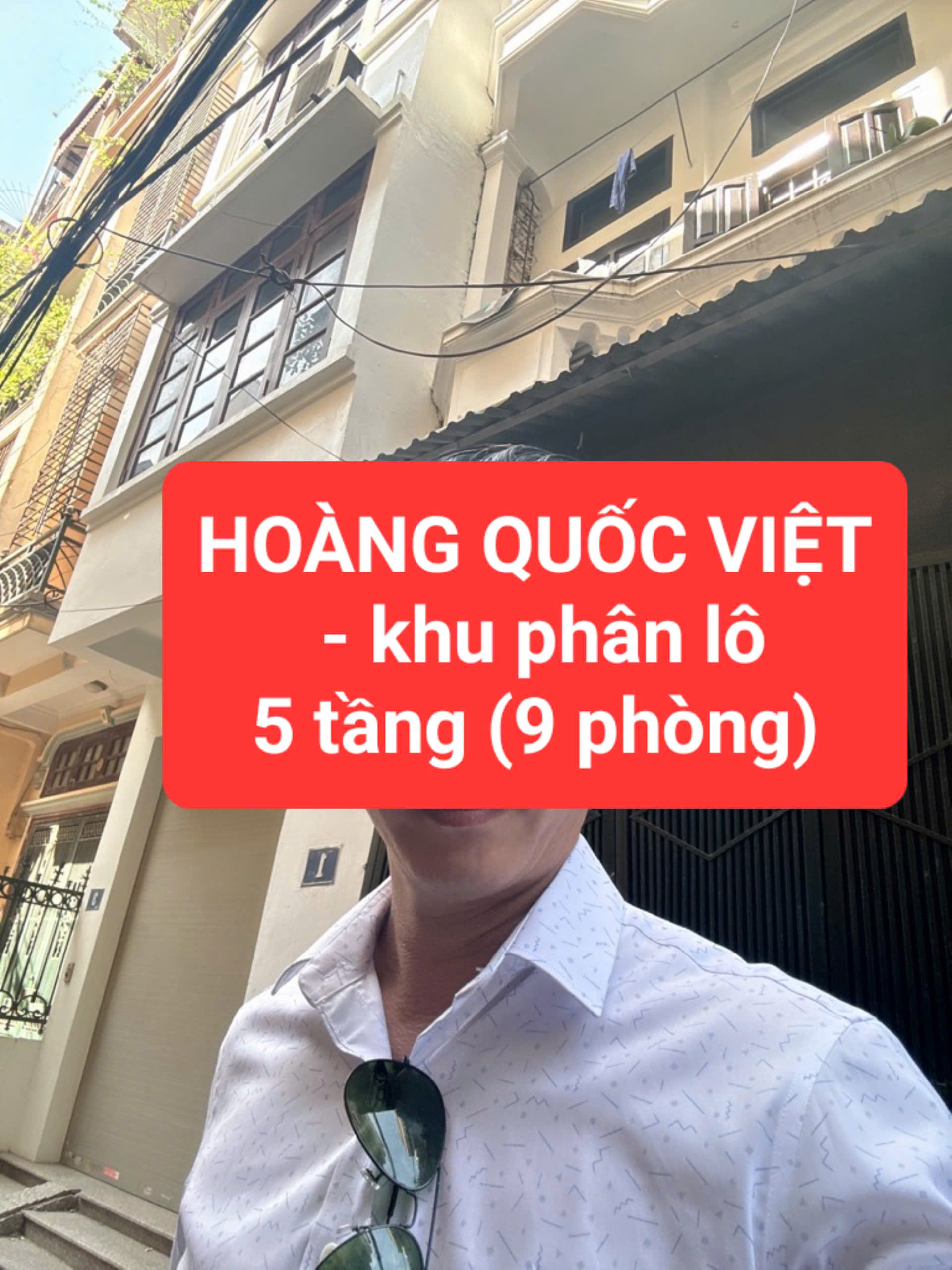 HOÀNG QUỐC VIỆT - phân lô - ngõ Ô TÔ - 9 phòng cho thuê - 0859990768 - Ảnh chính