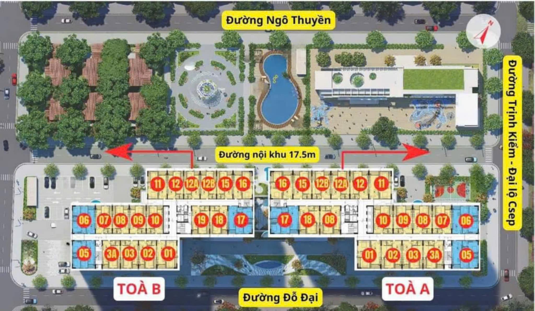 Nguyên sàn tầng 6 toà A - Chung cư Bình An Plaza - Ảnh 3