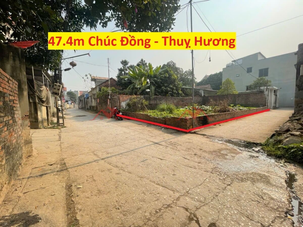 SIÊU PHẨM GIÁ 2,960 TỶ ĐẤT TẠI THỤY HƯƠNG-CHƯƠNG MỸ D/T:47,7M - Ảnh chính