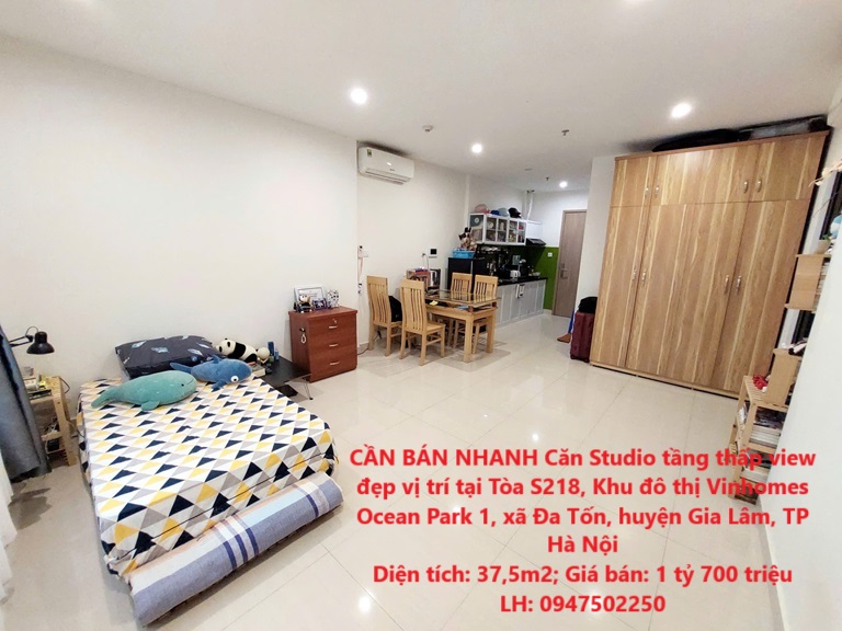 CẦN BÁN NHANH Căn Studio tầng thấp view đẹp vị trí tại huyện Gia Lâm, TP Hà Nội - Ảnh chính