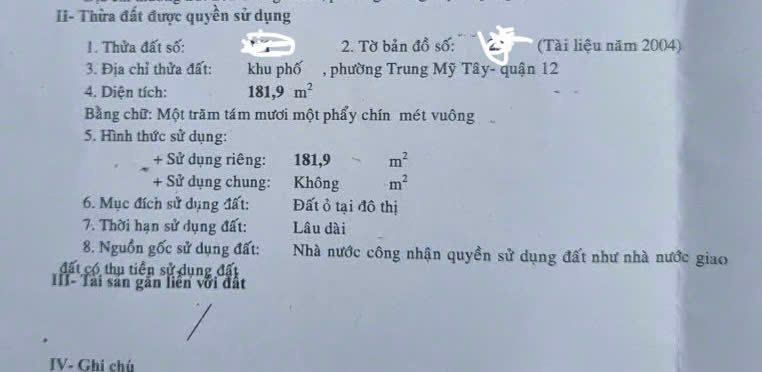 Bán lô đất phân 3 nền (12x18) P. Trung Mỹ Tây, Quận 12. Giá cực rẻ 8.79 tỷ - Ảnh 3