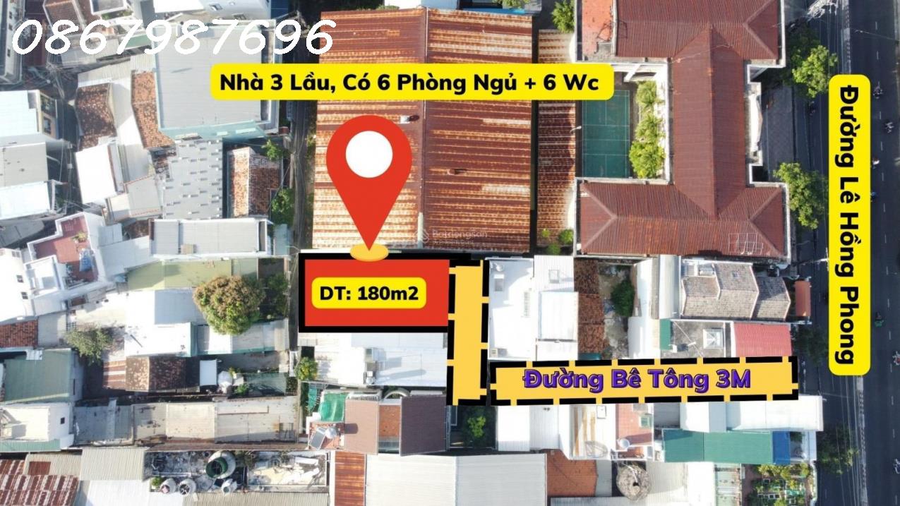 Bán hoặc Cho Thuê Nhà 3 Tầng Hẻm Lê Hồng Phong, Nha Trang - 6 Phòng Ngủ, Giá 28 Triệu/m² - Ảnh 2