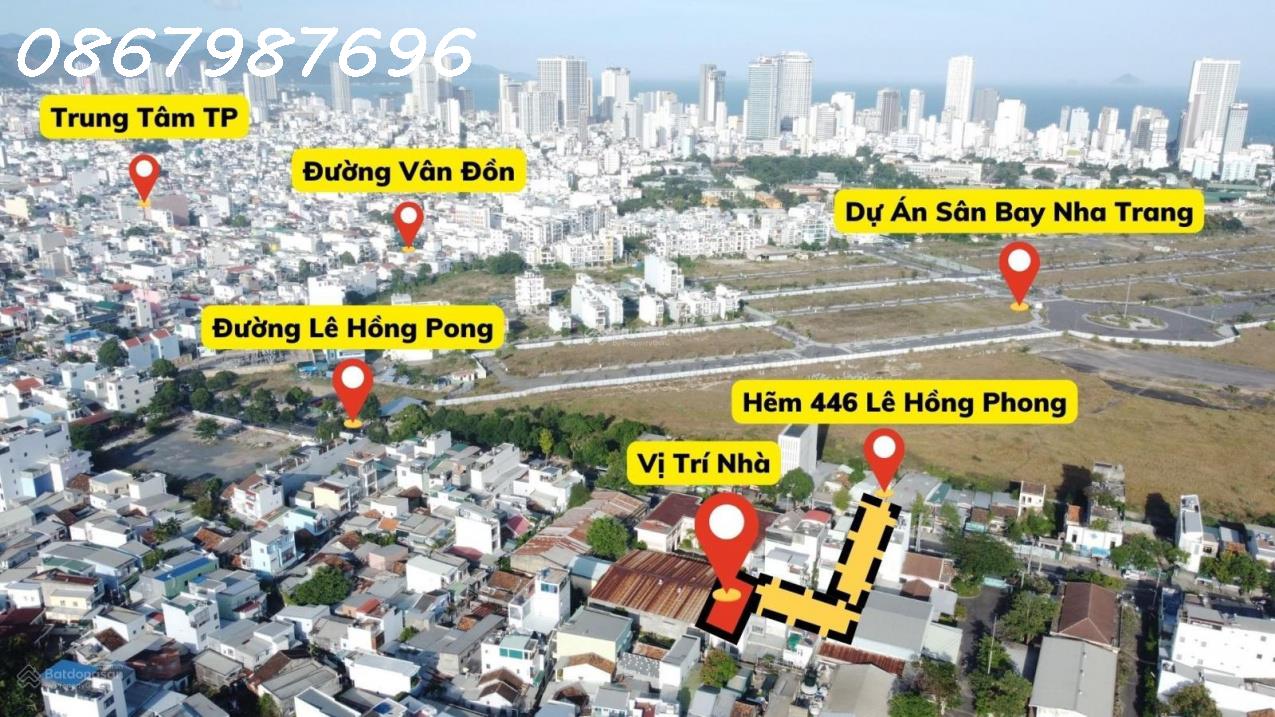 Bán hoặc Cho Thuê Nhà 3 Tầng Hẻm Lê Hồng Phong, Nha Trang - 6 Phòng Ngủ, Giá 28 Triệu/m² - Ảnh chính