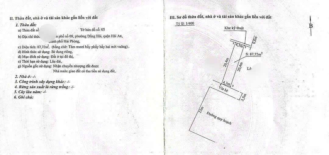 Bán lô đất mặt đường Đôi TĐC Đằng Hải 2, tuyến 2 Trần Hoàn Lê Hồng Phong, Hải An. - Ảnh 2