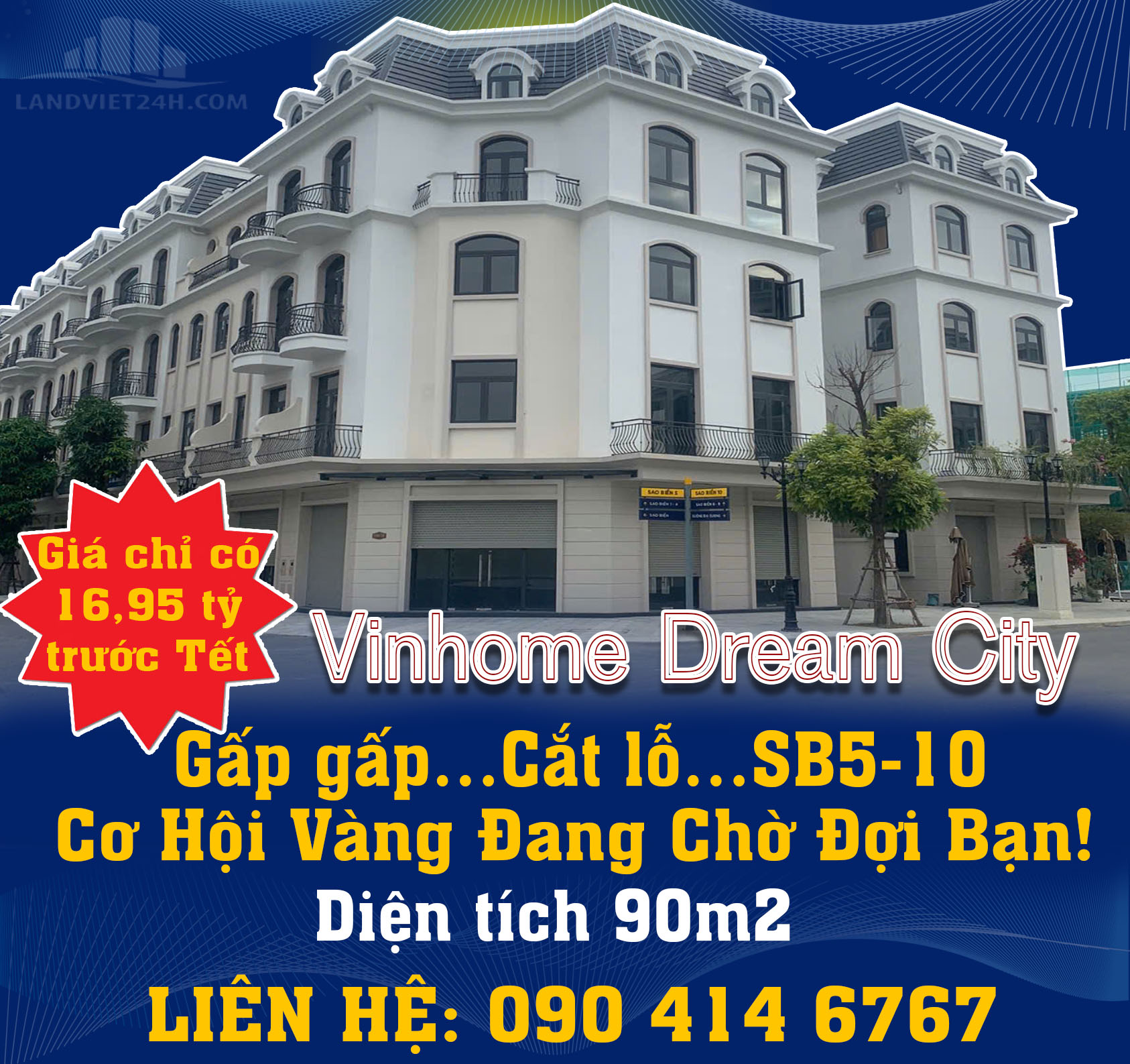 Gấp gấp…Cắt lỗ…SB5-10 Vinhome Dream City – Cơ Hội Vàng Đang Chờ Đợi Bạn! - Ảnh chính