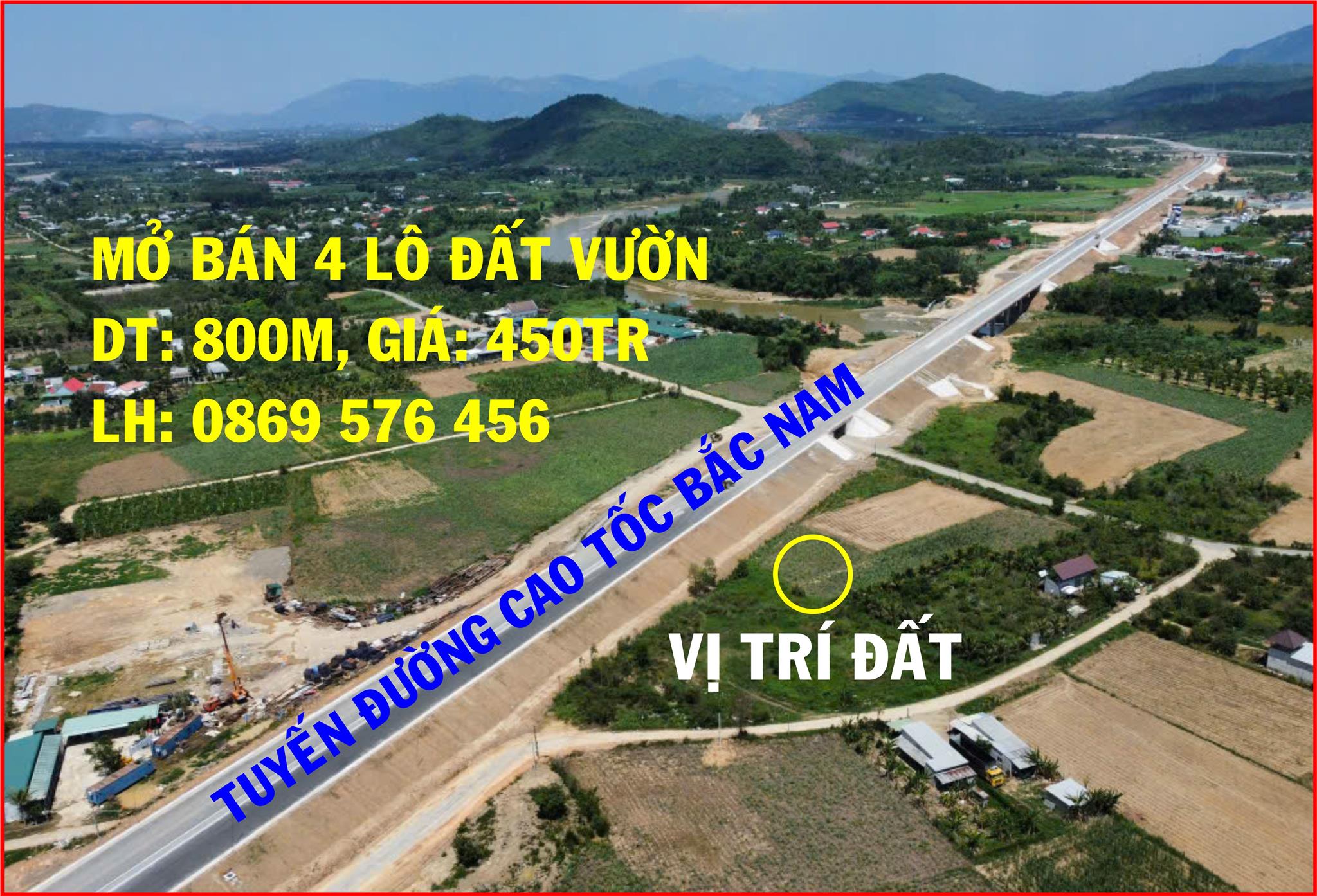 MỞ BÁN 4 LÔ ĐẤT VƯỜN SÁT TUYẾN CAO TỐC BẮC NAM NHA TRANG KHÁNH HOÀ - Ảnh chính