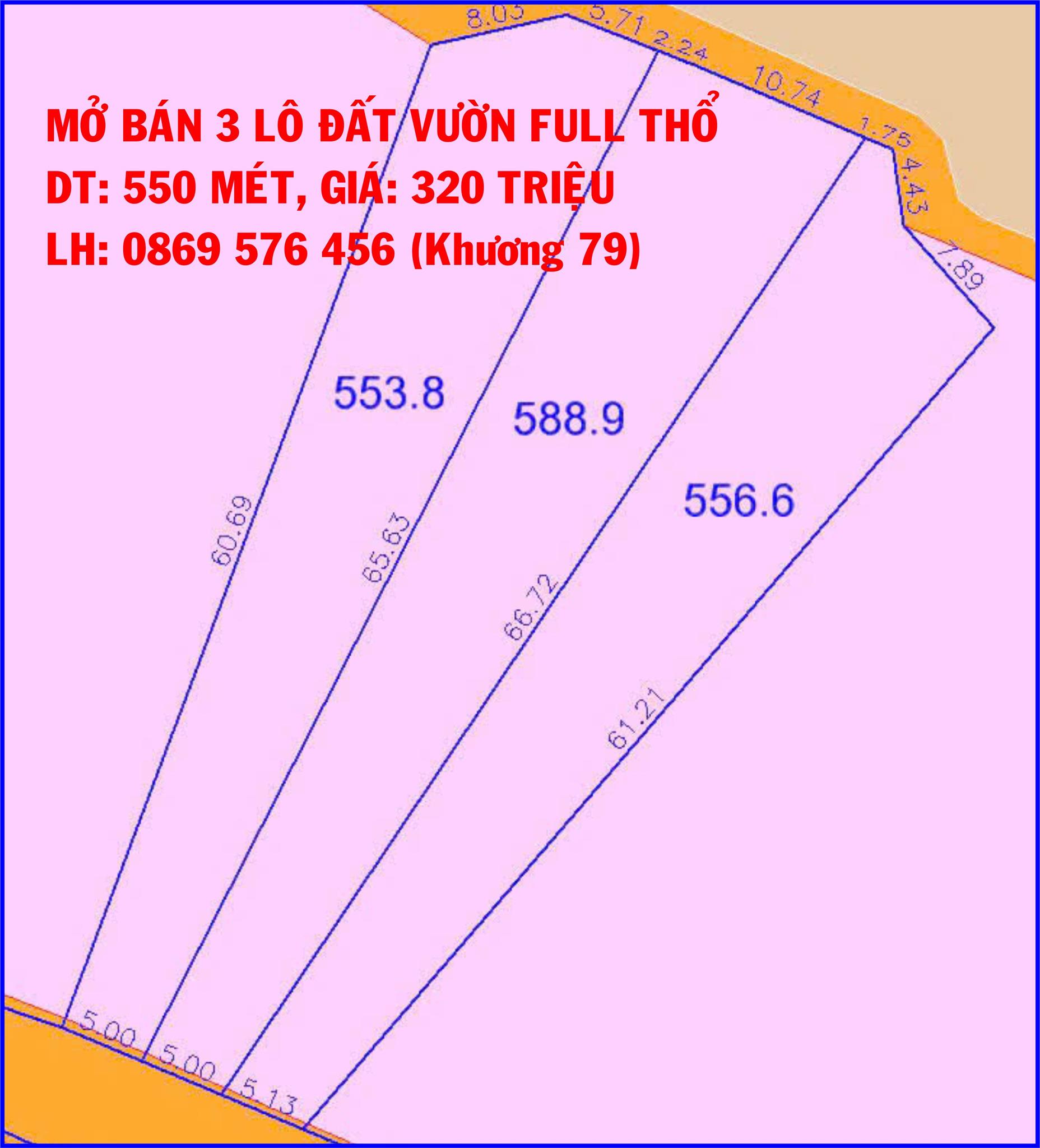 MỞ BÁN 3 LÔ ĐẤT VƯỜN GIÁP SUỐI TẠI KHÁNH VĨNH, KHÁNH HOÀ - Ảnh chính