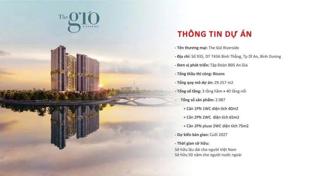 Chỉ 30triệu Booking sớm ưu tiên chọn căn đẹp(không mua hoàn tiền 100%).Gíá F0 từ CĐT căn hộ The GIÓ - Ảnh 3