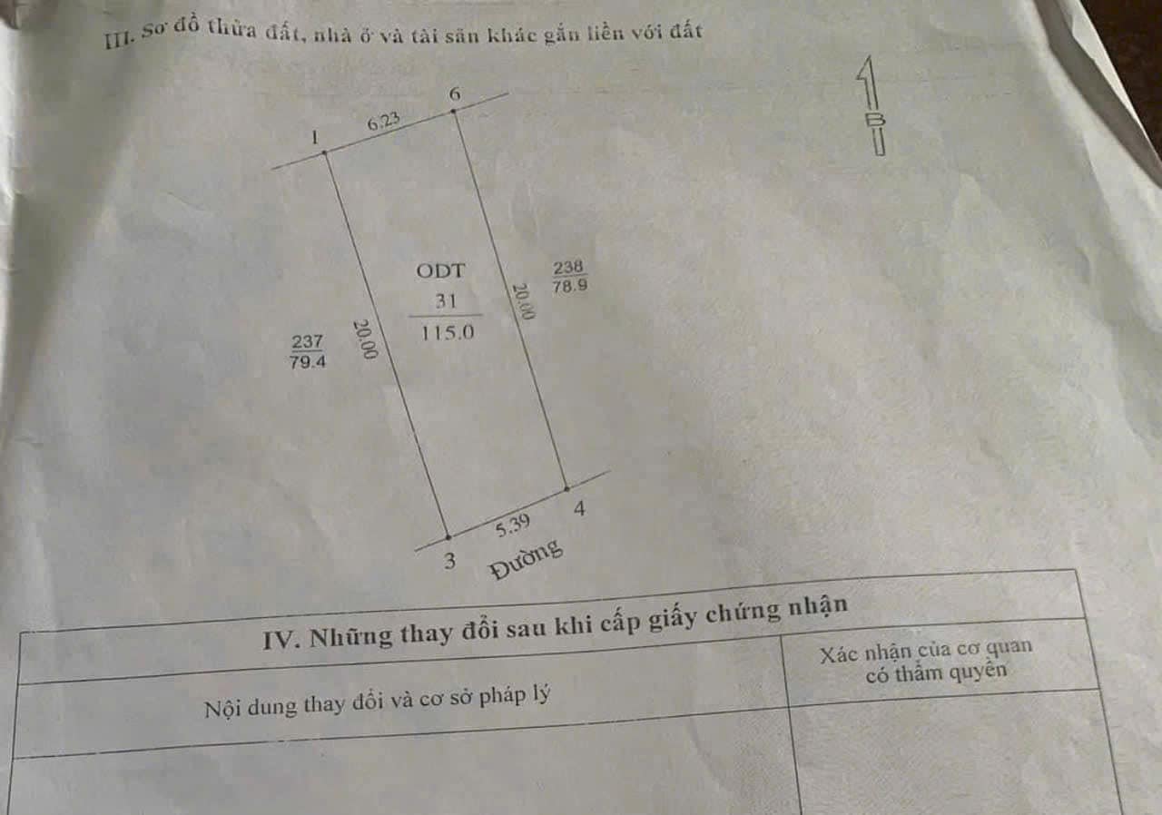 Bán đất mặt phố Bình Lộc, ph Tân Bình, TP HD, 115m2, mt 5.39m, kinh doanh buôn bán tốt - Ảnh 1