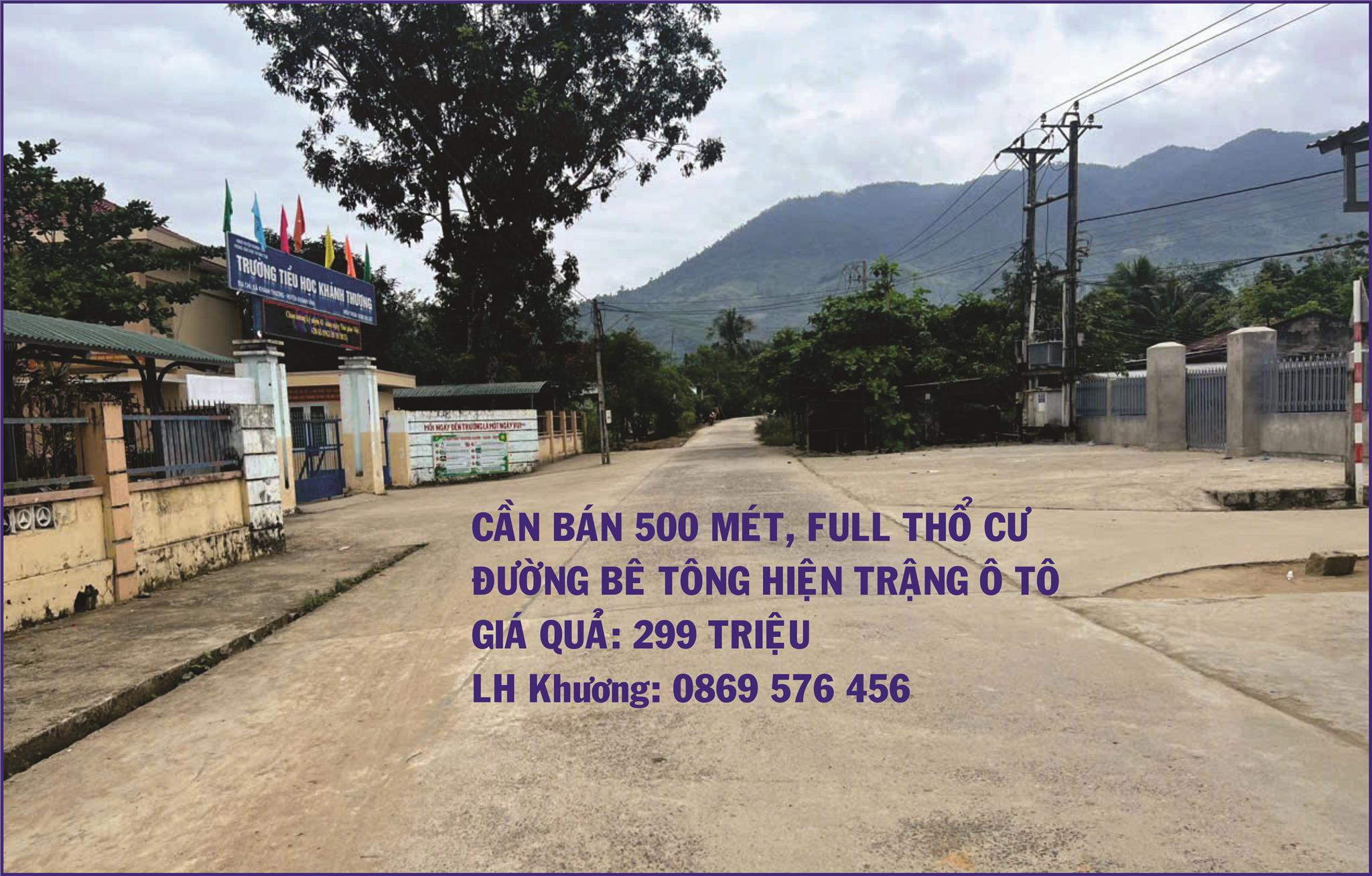 Cần Bán 500 Mét Đất Thổ Cư, Đường ô tô, Giá 299 Triệu Tại Khánh Vĩnh, Khánh Hoà - Ảnh 3