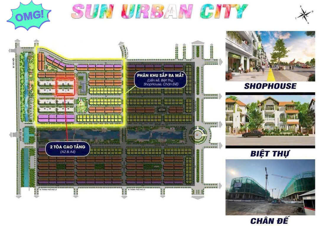 🔥 SẮP RA MẮT VỊ TRÍ HOT NHẤT DỰ ÁN - THUỘC PHÂN KHU 1 TẠI SUN URBAN CITY HÀ NAM 🔥<br>🔵 SẢN PHẨM ĐA - Ảnh chính