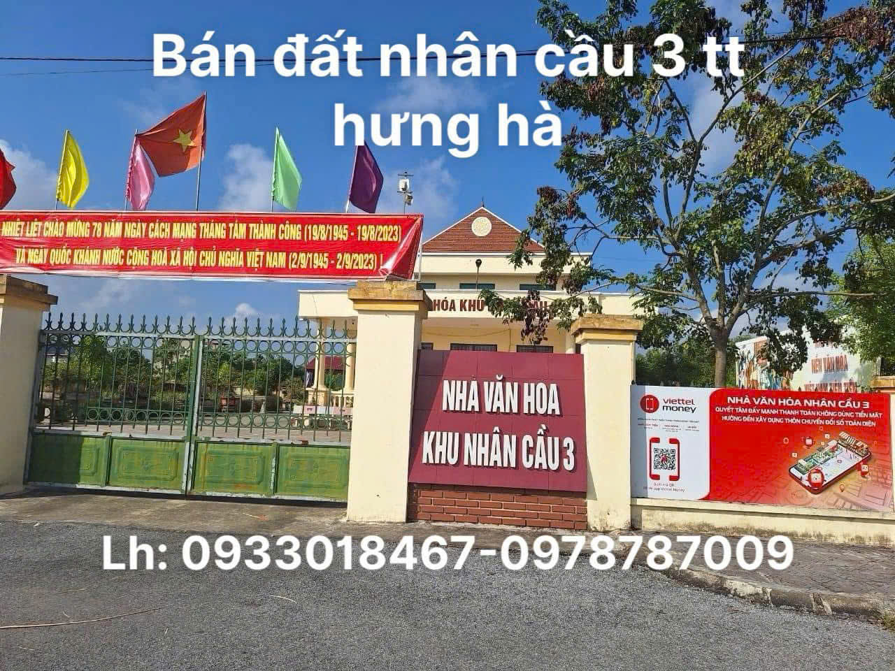 Bán đất nhân cầu 3 thị trấn hưng hà, thái bình 0933 018 467-0978 787 009 - Ảnh 1