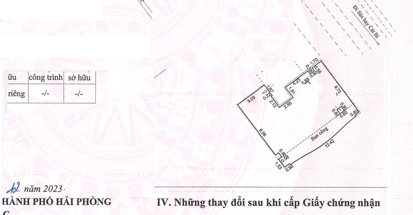 Chung cư Lê Hồng Phong, Đông Khê, Ngô Quyền Hải Phòng bìa đỏ,chỉ 33tr/m2 - Ảnh chính