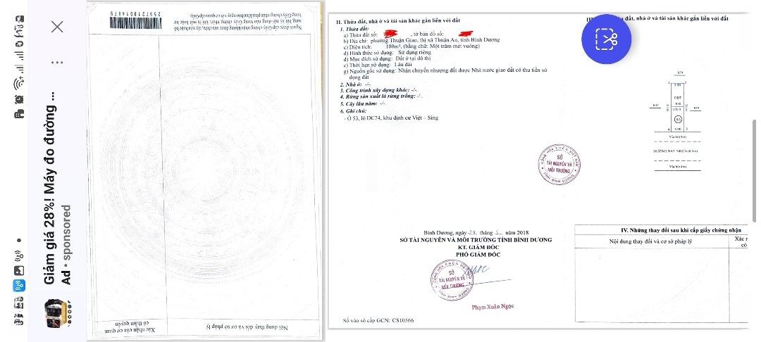 Bán nhà mặt tiền NA7 ngang 10M, dài 20M, Hướng Nam, Gần Chợ 78 79. Đường Lớn 20M, Vsip1, 02 Sổ Đỏ. - Ảnh 1